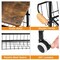 4 Tier Kitchen Rolling Utility Cart Narrow Storage Shelf with Wooden Tabletop, Wooden Handle, and Wheels for Bathroom Laundry Kitchen Narrow Spaces.